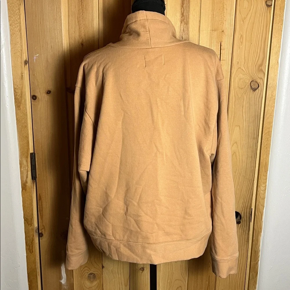 MADEWELL (MWL) Ribbed Funnelneck Sweatshirt - Picture 8 of 10